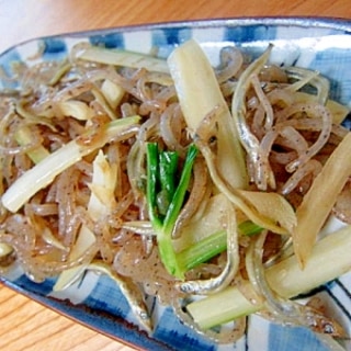 糸蒟蒻セロリ味醂醤油炒り